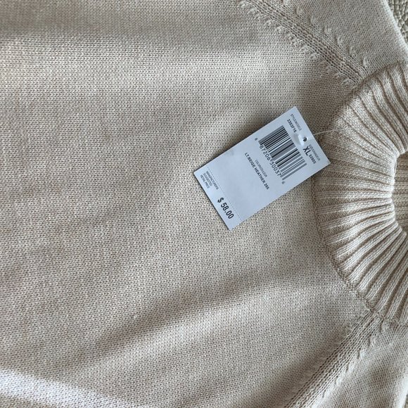 Womens Jeanne Pierre Tan Sweater - New with Tag - Picture 3 of 5